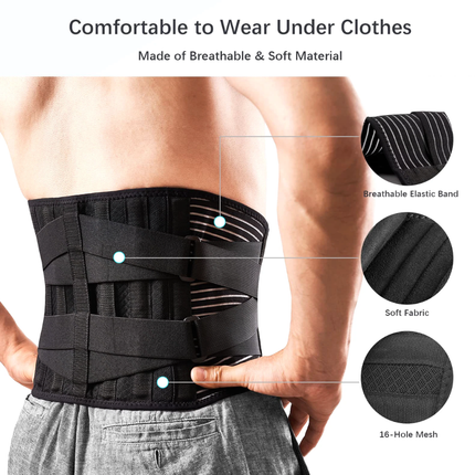 Lumbar Lower Back Support Brace Pain Relief Posture Orthosis Waist Belt Therapy