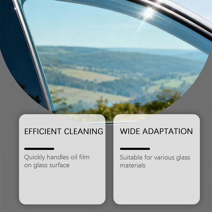 3PCS Glass Guard, Glass Emulsion Cleaner, Glass Handle Oil Film Remover Lotion