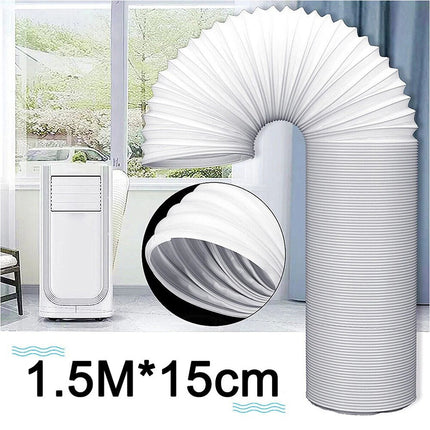 1.5M Flexible Exhaust Hose Tube Pipe For Portable Air Conditioner Vent Duct 15cm
