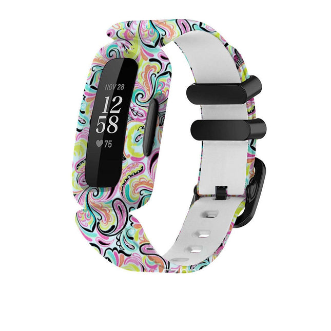 Fitbit Ace 3 Inspire 2 Kids Silicon Watch Strap Band Wristband Pink