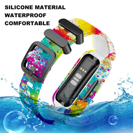 Fitbit Ace 3 Inspire 2 Kids Silicon Watch Strap Band Wristband  Colourful