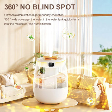 Cool Mist Air Humidifier 2.2L for Bedroom Home Office  Room Air Purifier