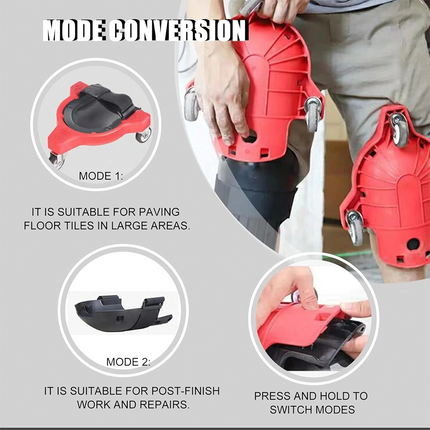 1PCS Rolling Knee Pad, Wheeled Knee Creeper Dolly Knee Pad with Casters