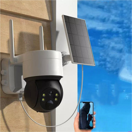 Solar Security IP Camera Battery Powered Outdoor Wireless WiFi CCTV PTZ Camera