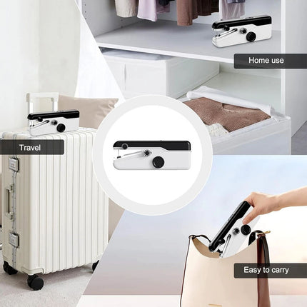 Portable Mini Handheld Cordless Sewing Machine Hand Held Thread Stitch Clothes