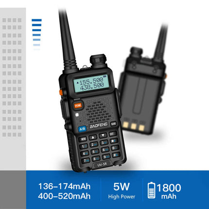 LCD Long Range UHF with Headsets USB Rechargeable