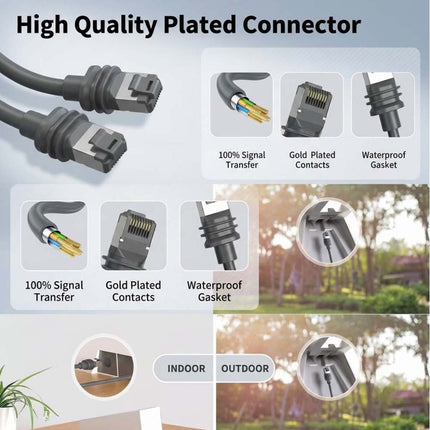 30M/100FT Replacement For Starlink Gen 3 Cable Standard V3 Cable Waterproof for Starlink V3 Satellites