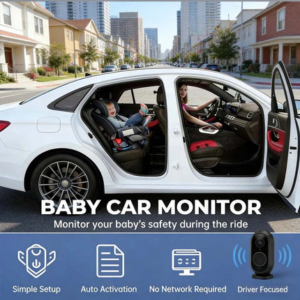 4.3" HD 1080P Car Camera Monitor Rear Facing Seat Night Vision Mirror