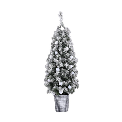 Festival Decorations Christmas Tree 1.2M Potted Snowy Xmas Tree