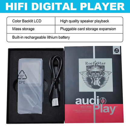 MP3 Player with Bluetooth 5.0 Portable Digital Lossless Music MP3 MP4 Player