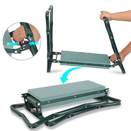 3-IN-1 Garden Kneeler, Padded Seat Stool with Gardening Work Tool Bag