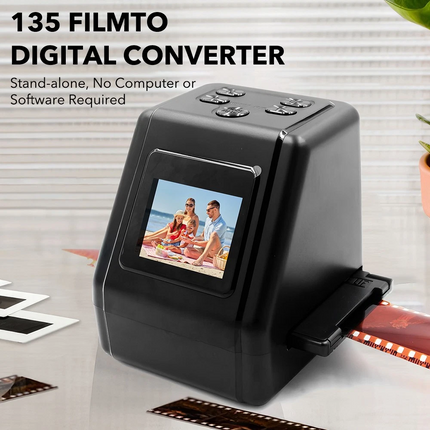 Film Scanner 35mm 110 Slide Negative Converter Photo Digital Image Viewer 2" LCD