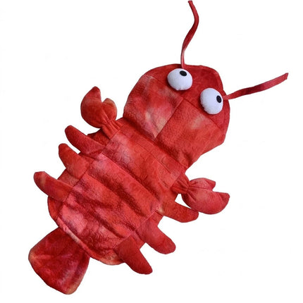 Dog Lobster Costume Pet Cat Party Clothes Halloween Cosplay Dress, Puppy Red