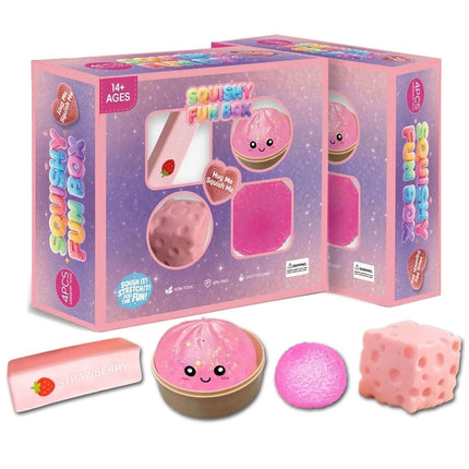 4 Pieces Sensory Toy Assortment Safe Stress Relief Toy Set Kawaii for School