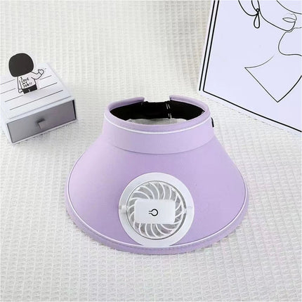 USB Charging Fan Wide Brim Sun Hat Breathable Sun Protection Hat Beach