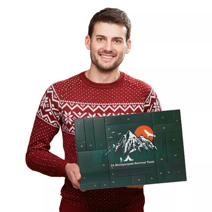 Snow Mountain Survival Tool Advent Calendar Survival Kits 24 Day Christmas Countdown Random blind box