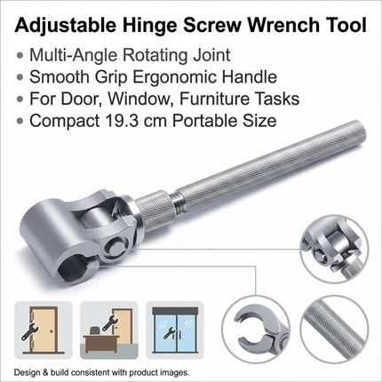 Professional Door Hinge Adjustment Tool - Universal Hinge Adjustment Wrench
