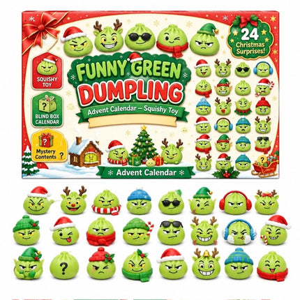 The GrinchMystery Christmas Dumpling Squishies Stress Relief Squeeze Toy Gift