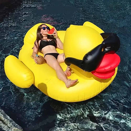 Inflatable Giant Duck Pool Float Swimming Floats Toy Lounge Beach Water Sports