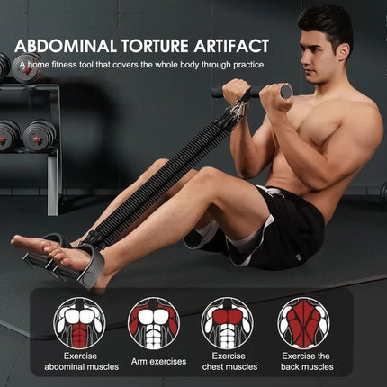 Pedal Puller 4-Tube Elastic Yoga Tension Rope Resistance Band Indoor Fitness