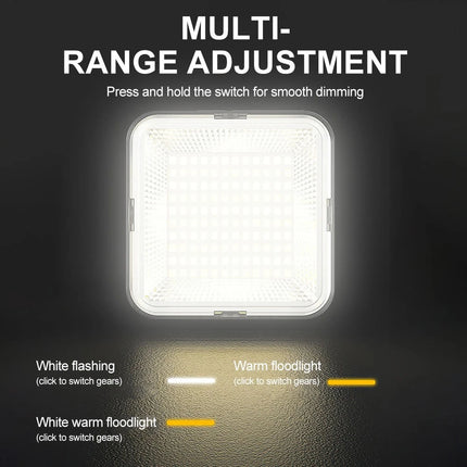 Portable Magnetic Solar Camping LED Lamp Rechargeable Tent Light Outdoor Hiking