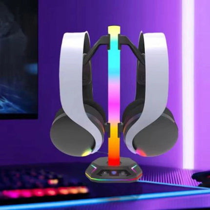 RGB Gaming Headphone Stand Headset Hanger Holder Rack Desktop Display Holder AU