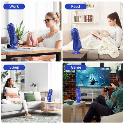 Desktop Cooling Fan with 5-Speed USB 720° Tower Fans Desk Portable