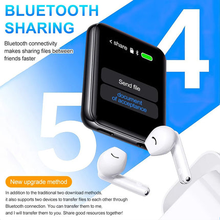 Bluetooth 5.4 MP3 Player MP4 Player 2 inch IPS Full Touch HD Colour Screen Photo