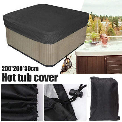 Hot Tub Spa Cover Dust Cap Square Anti-UV Durable Protective Guard Waterproof AU