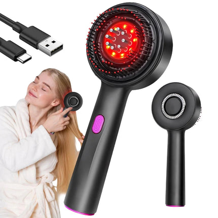 Electric Massage Comb Infrared Vibration Massager Hair Growth Oil Anti Hair Loss