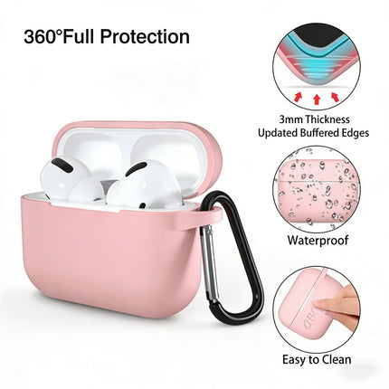 Airpods Pro 2nd Generation Case Protective Cover With Hook Pink - Image 3