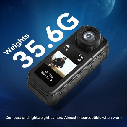 2.7K Portable WiFi Camera Thumb Action Camera Pocket Cam with Lanyard