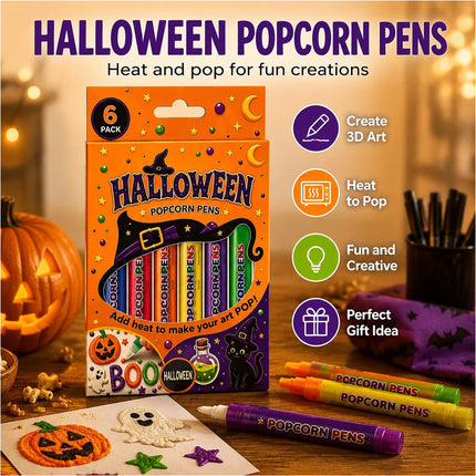 3D Puffy Bubble Art Drawing Pens Magic Popcorn Pens DIY Craft Set 3 Box