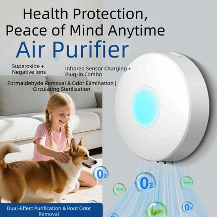 Air Purifier for Pets Rechargeable Air Purifier Quiet Pet Odor Eliminator Indoor
