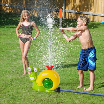 1 Set Water Sprinkler Baseball Toy Outdoor Play 2 In 1 Snail Water Game