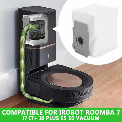 8PCS Disposal Vacuum Dust Bags Kits For iRobot Roombai7 i7 E5 E6 s9 Replacements