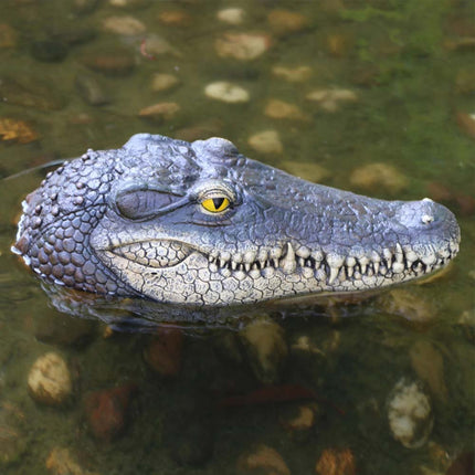 Floating Crocodile Head For Garden Pond Pool Water Feature Ornament Decor