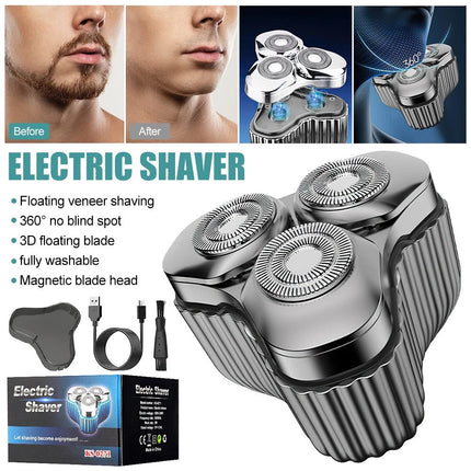 Portable Electric Razor for Travel, Rechargeable USB-C Alloy Mini Shavers for Me