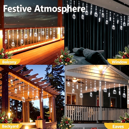 5M Christmas Lights Icicle String Light Christmas Motif Lights LED Outdoor
