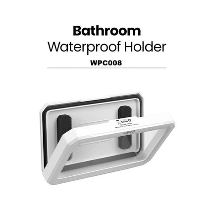 IPX7 Waterproof Phone Holder Touch Screen for Shower Bathroom 6.7" White
