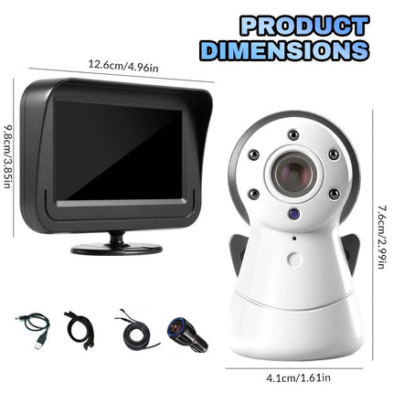Car Camera HD Rear-Facing Monitor USB with Night Vision