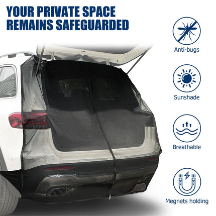 Car Tailgate Anti-Flying Screen Mosquito Net Sunshade Mesh Camping Tent