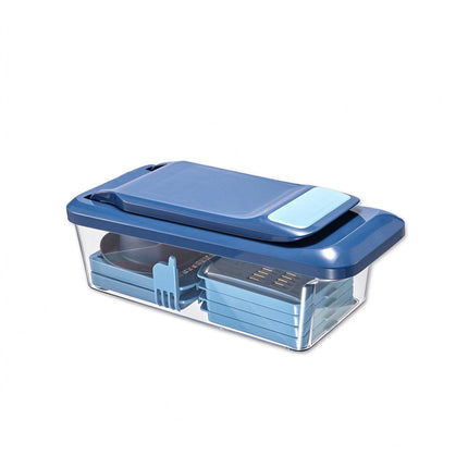 6-IN-1 Multi-function Vegetable & Fruit Dicer Chopper Slicer with Container & Hand Guard