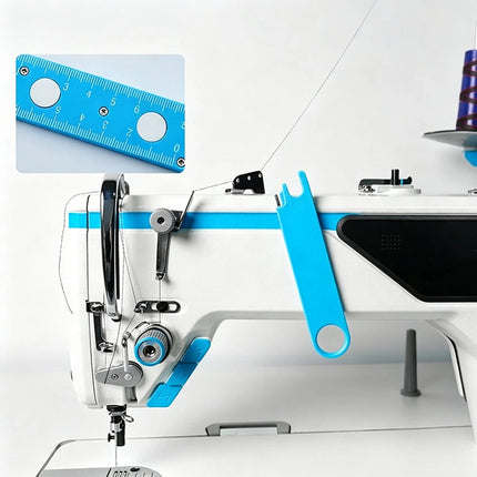 4-in-1 Needle Threader   Sewing Machine Tool with Magnifying Glass Ruler  (2PCS)