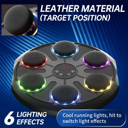 Upgraded Music Boxing Punching Machine Home Smart Training 12 Modes Count Gloves
