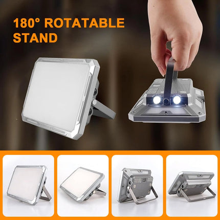 USB Rechargeable Work Light Camping Flood Hanging Tent Light Lamps
