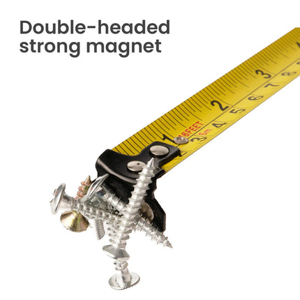 2-in-1 Digital Tape Measure 40m Rechargeable Precision Measuring Tool Unit Switch