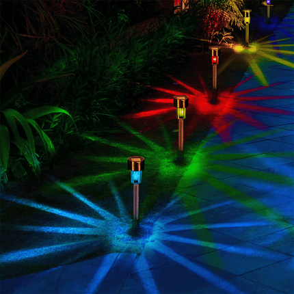 20PCS Garden Solar Lights Led Lawn Outdoor Ground Garden Path Light Waterproof