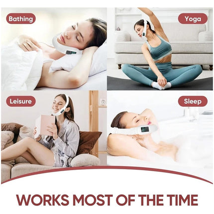 Electric Massage Double Chin Remover Face Lift Firming V-line Chin USB Recharge