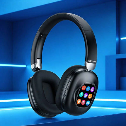 Bluetooth 6.0 Wireless Headphones Hi-Fi Noise Cancelling Over Ear Headset